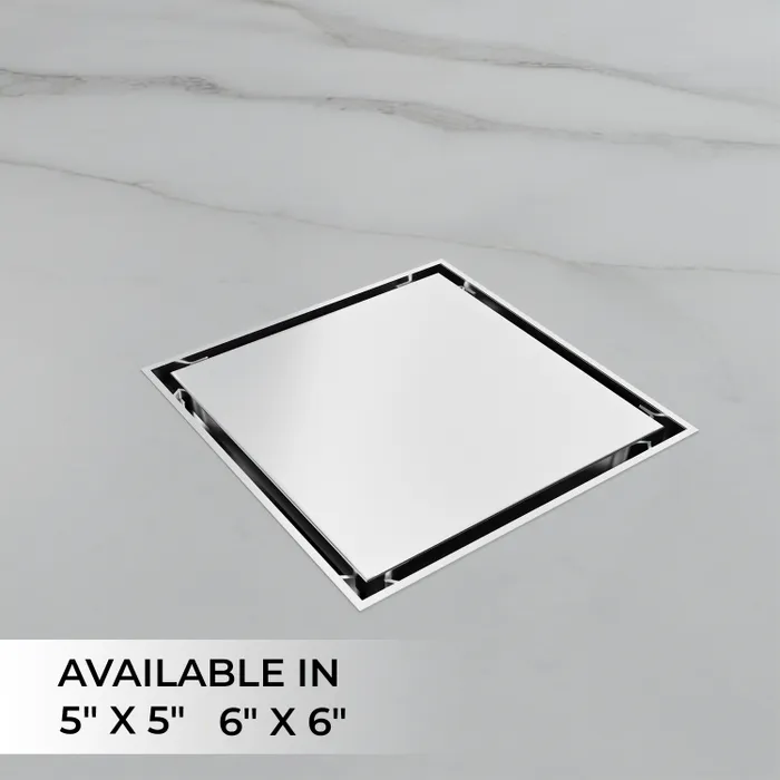 Stainless Steel Tile Floor Grating Shower Drain 6x6 Inch â Gravity Bath