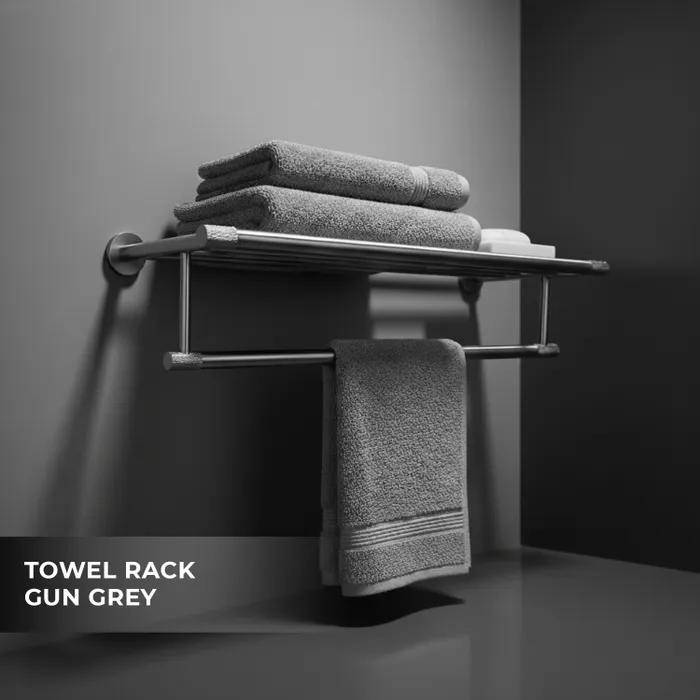 Towel Rack  Bachelor Gun Grey