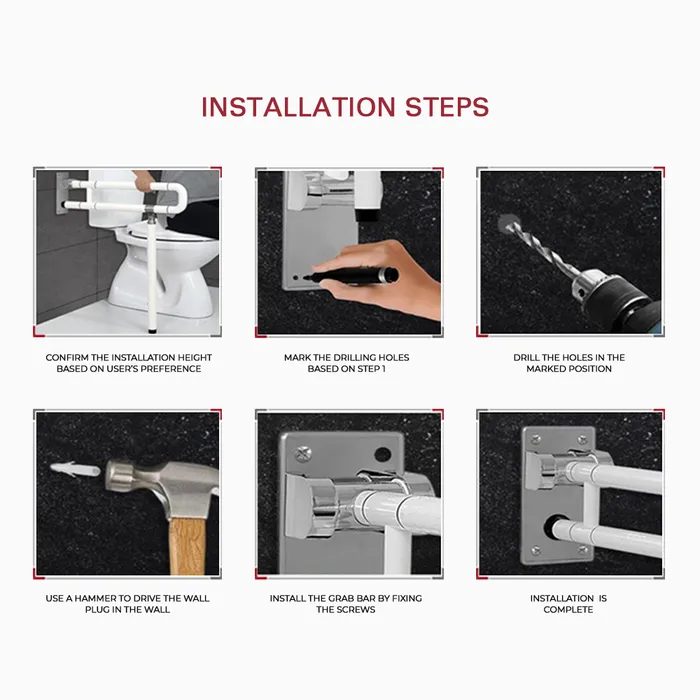 Wall Mounted Grab Bar