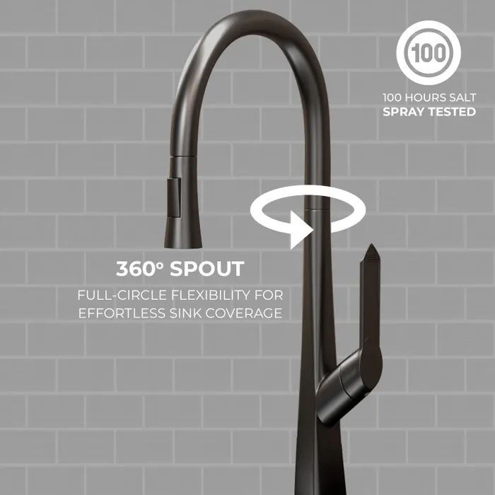 SS 304 Pull Out Sink Mixer 1380 Grey
