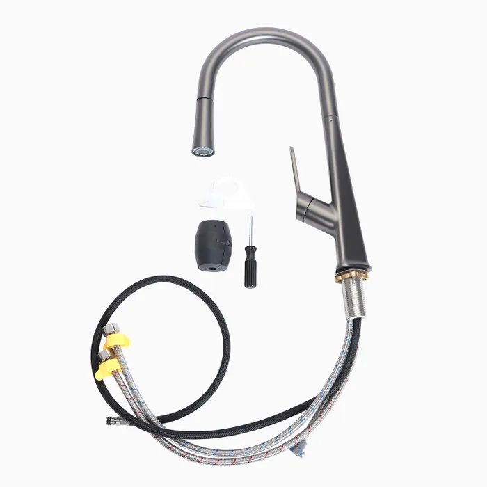 SS 304 Pull Out Sink Mixer 1380 Grey