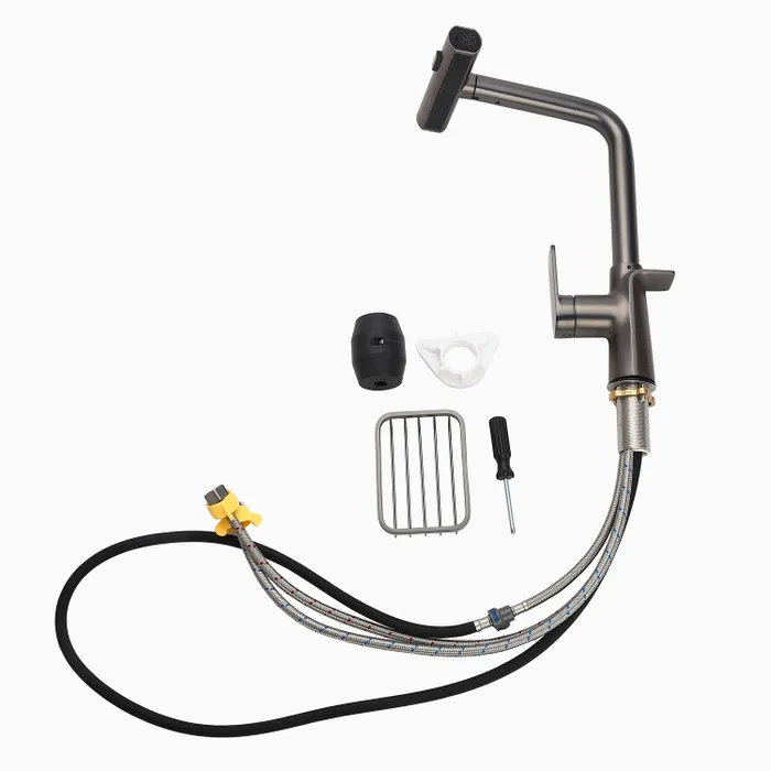 SS 304 Pull Out Sink Mixer 1385 Grey