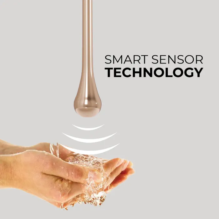 Ceiling Mounted Sensor Faucet Automatic Tap Rose Gold