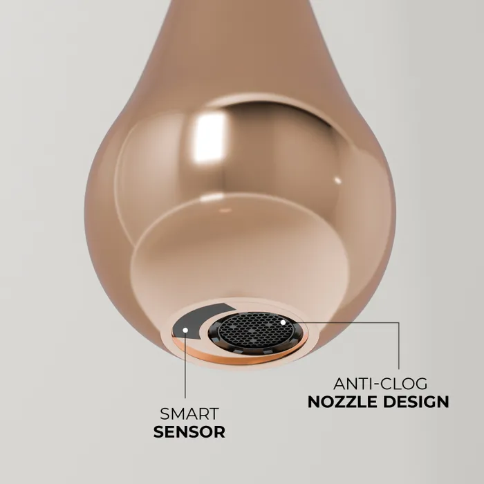 Ceiling Mounted Sensor Faucet Automatic Tap Rose Gold
