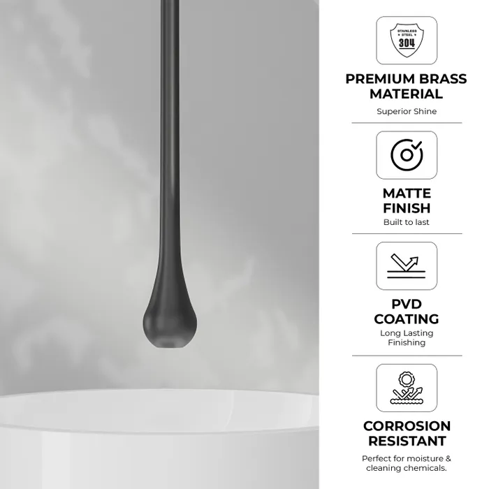 Ceiling Mounted Sensor Faucet Automatic Tap Black