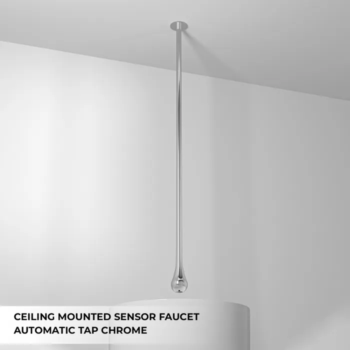 Ceiling Mounted Sensor Faucet Automatic Tap Chrome