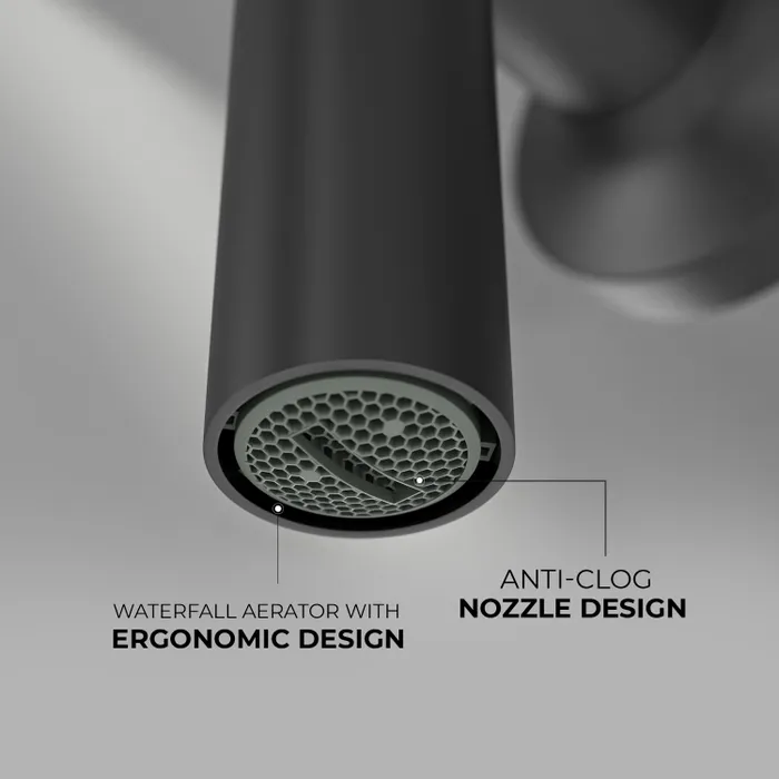 Ceiling Mounted Side Open Faucet Tap Black