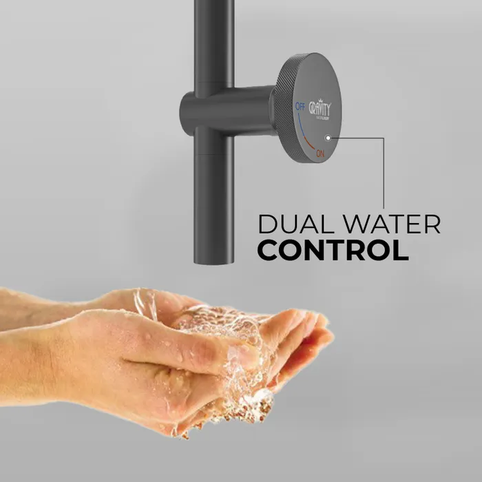 Ceiling Mounted Side Open Faucet Tap Grey