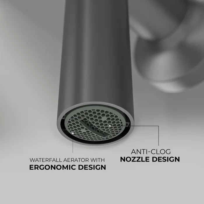 Ceiling Mounted Side Open Faucet Tap Grey