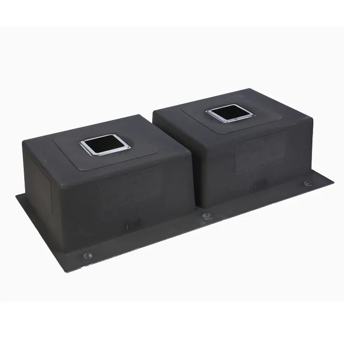 Kitchen Sink Double (37X18) Three Hole SS 304