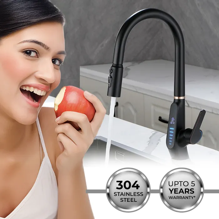 Madam Queen Pull out sink mixer 1390 black