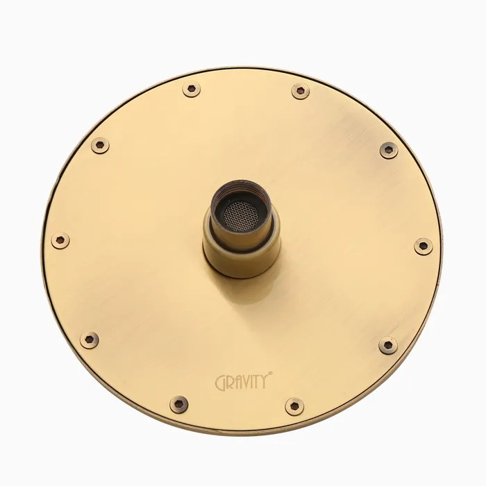 Elegant Overhead Shower Round Bronze