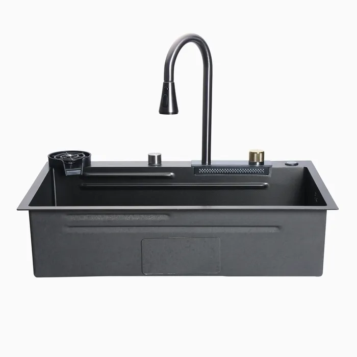 Kitchen Sink Black (31X19) Complete Smart Sink 004
