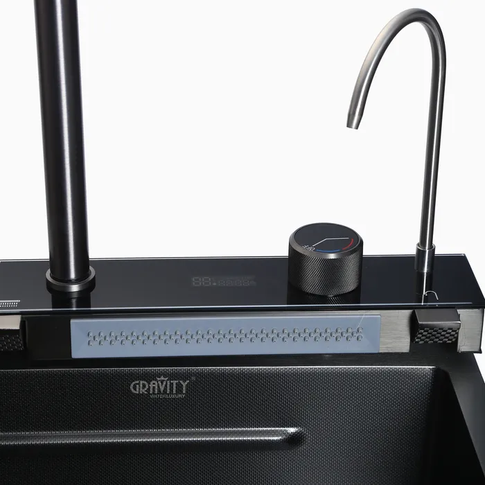 Kitchen Sink Black (30X19) Complete Smart Sink 002