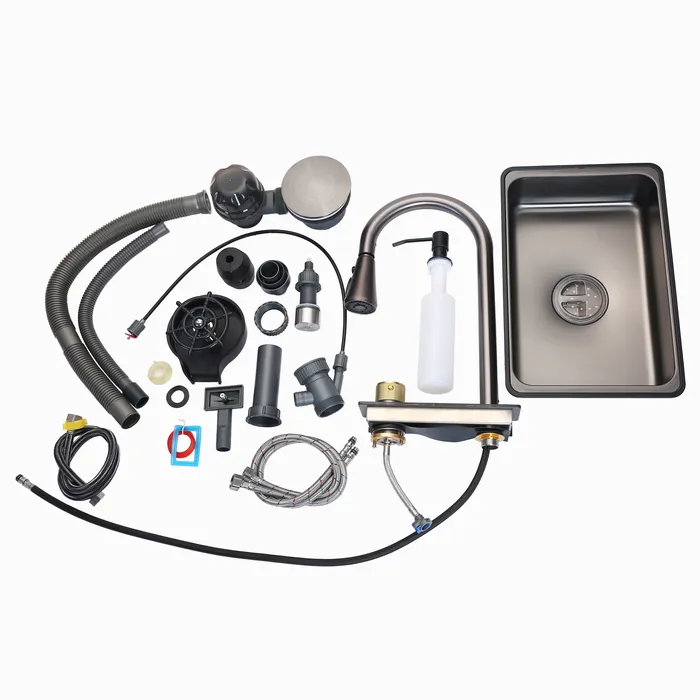 Kitchen Sink Black (31X19) Complete Smart Sink 004
