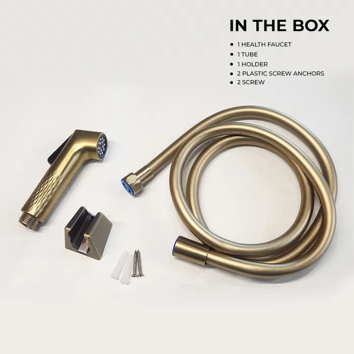 Auto Cleaner Health Faucet â Brushed Gold Finish | ABS Material | Gravity Bath