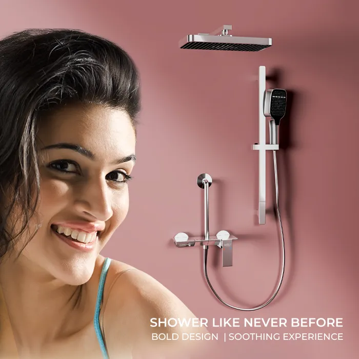 Harmony Pendle Wall Mixer Telephonic 3 Outlet Chrome