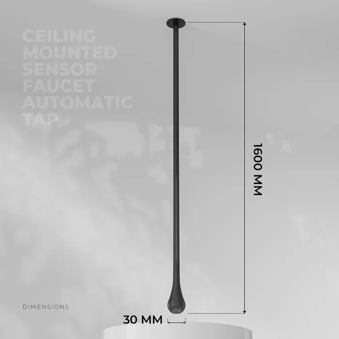 Ceiling Mounted Sensor Faucet Automatic Tap Grey