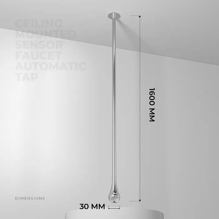 Ceiling Mounted Sensor Faucet Automatic Tap Chrome