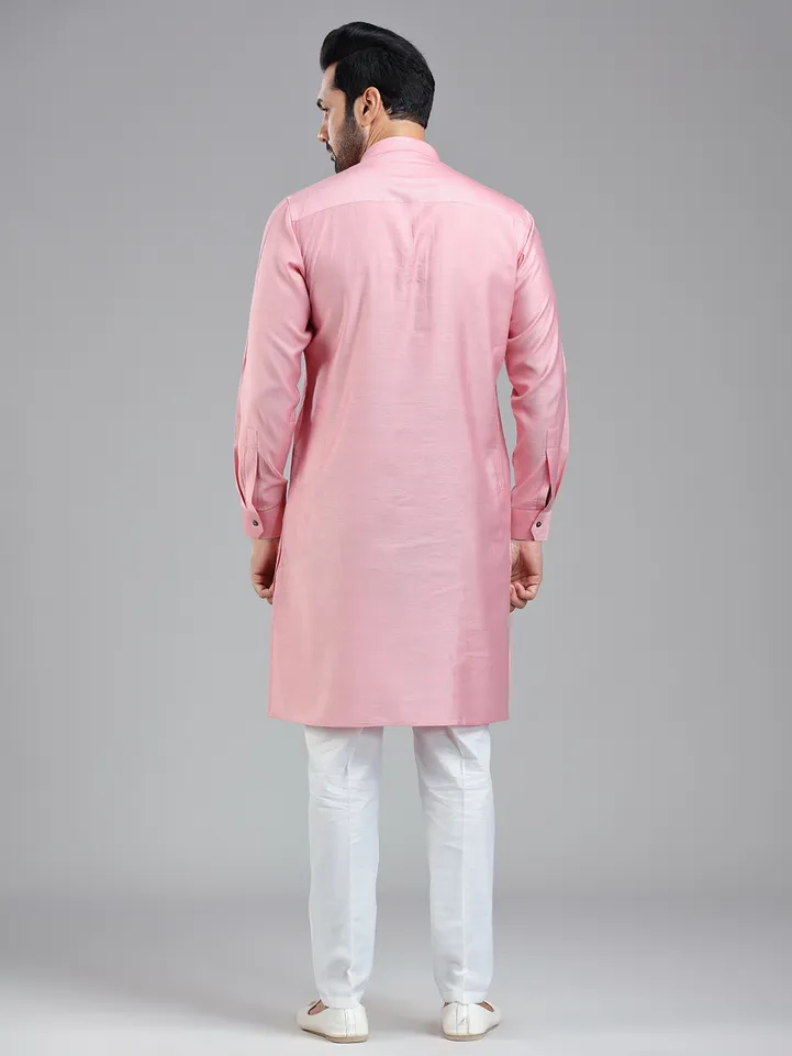 Light pink simple yet classy kurta set for festival
