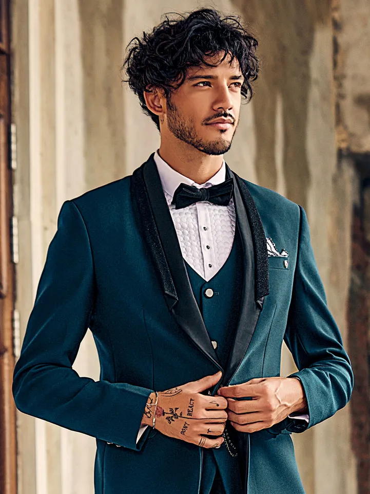 Navy Blue Mens Dresses For Reception Buy Blue Party Wear Indian Dresses  Online For Men In