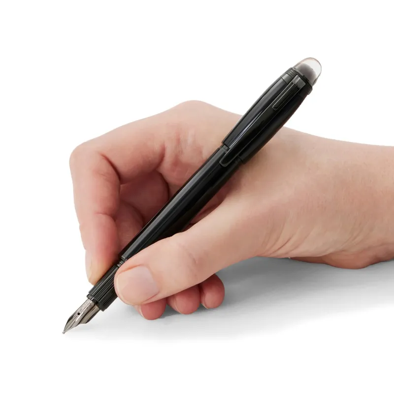 Montblanc StarWalker BlackCosmos Precious Resin Fountain Pen (14K Fine) - Black