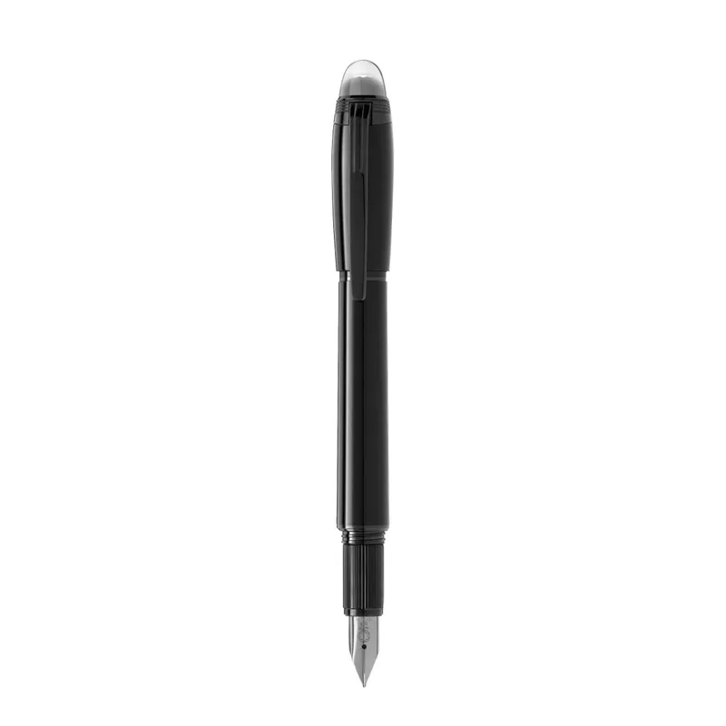 Montblanc StarWalker BlackCosmos Precious Resin Fountain Pen (14K Fine) - Black