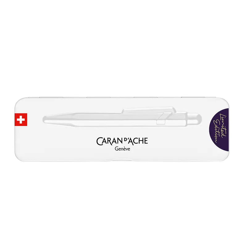 Caran d'Ache 849 Violet Jaune Fluo Ballpoint Pen - Dark Violet