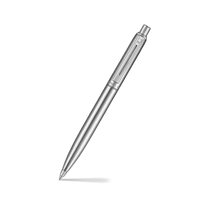 Sheaffer Sentinel Metal 330 Brushed Chrome Ballpoint Pen with Chrome-Plated Trims