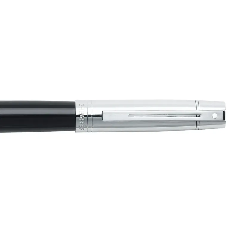 Sheaffer Gift Set 300 9314 Fountain Pen (M) and Ballpoint Pen Glossy Black Barrel Chrome Cap and Chrome Trims - Set of 2 Pens