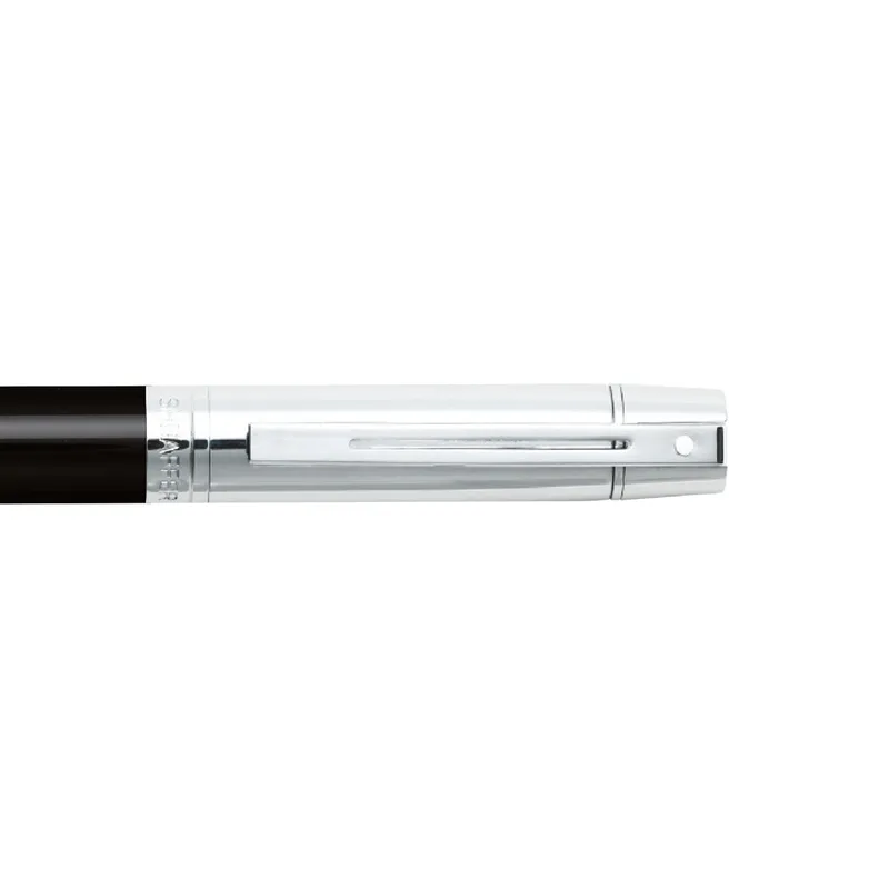 Sheaffer Gift Set 300 9314 Fountain Pen (M) and Ballpoint Pen Glossy Black Barrel Chrome Cap and Chrome Trims - Set of 2 Pens