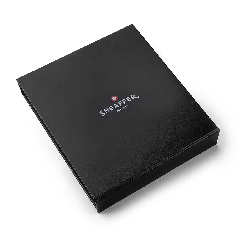 Sheaffer Gift Set 100 9340 Fountain Pen (M) and Rollerball Pen Bright Chrome with Gold Trims - Set of 2 Pens