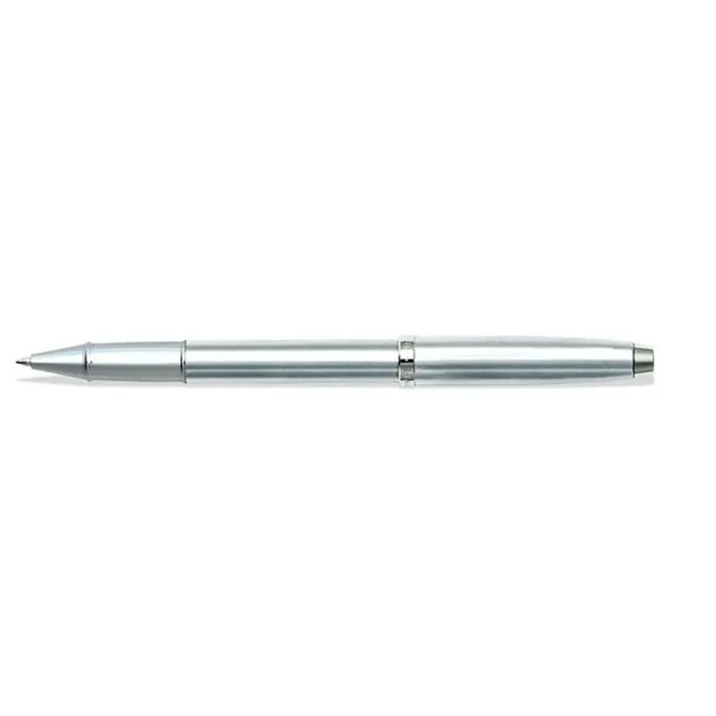 Sheaffer Gift Set 100 9306 Fountain Pen (M) and Rollerball Pen Brushed Chrome with Chrome Trims - Set of 2 Pens