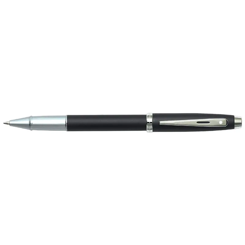 Sheaffer Gift Set 100 9317 Ballpoint Pen and Rollerball Pen Matte Black with Chrome Trims - Set of 2 Pens