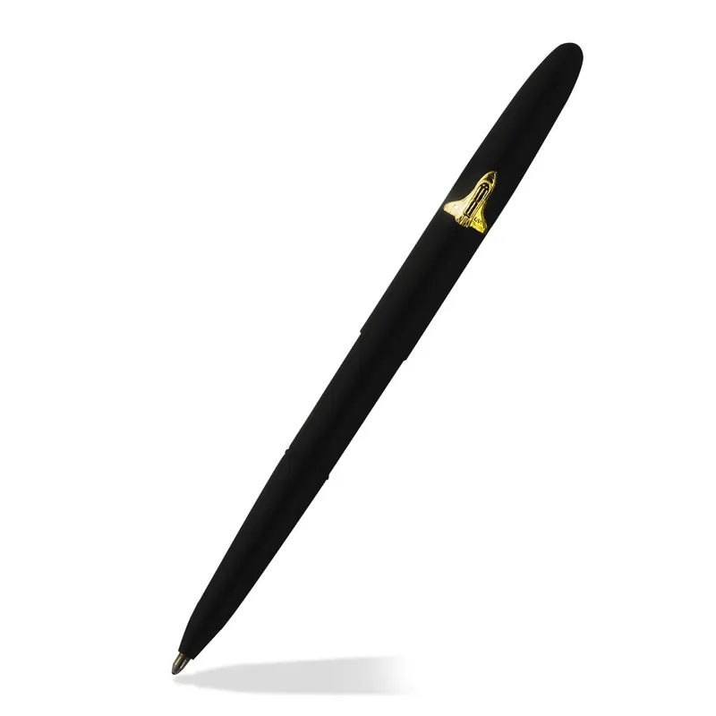 Fisher Space 600BSH Bullet Ballpoint Pen with Shuttle emblem without Clip Matte Black