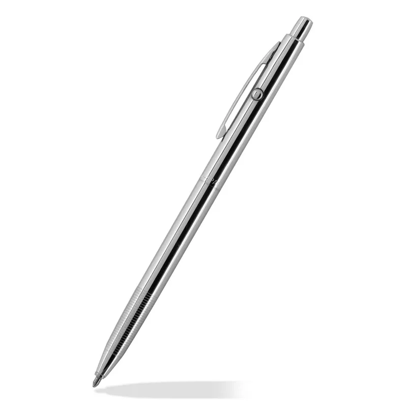 Fisher Space CH4 Shuttle Ballpoint pen with Click and release button mechanism Chrome