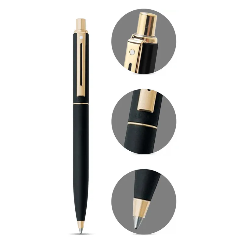 Sheaffer Sentinel 327 Matte Black Ballpoint pen with Gold Tone Trim