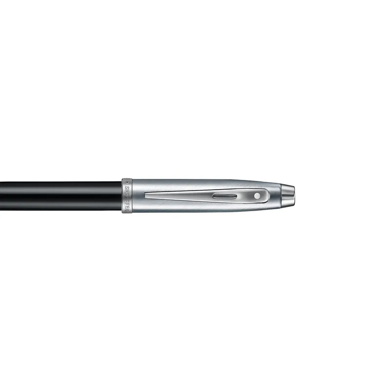 Sheaffer 100 9313 Black & Brushed Chrome 0.7 mm Mechanical Pencil With Chrome Plated Trim