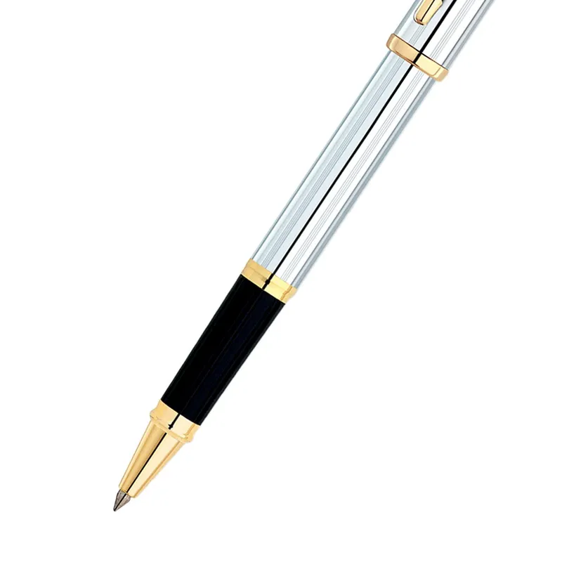 Cross 3304 Century II Medalist Rollerball Pen Chrome with Gold Trims