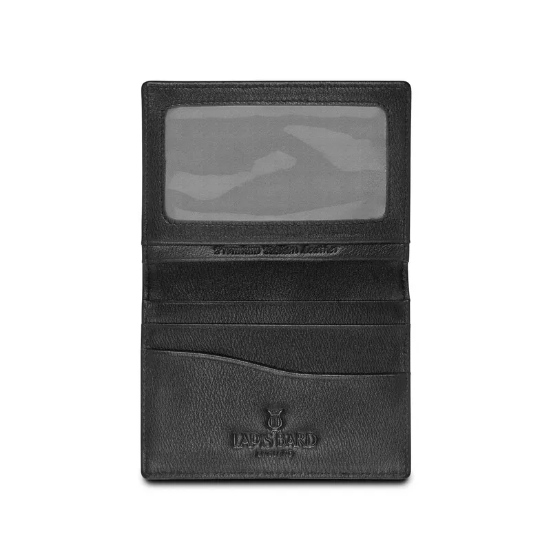 Lapis Bard Belgravia Credit Card Holder with ID Slot Black
