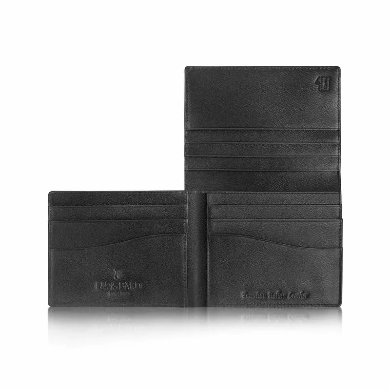 Lapis Bard Belgravia L-Fold Wallet Black