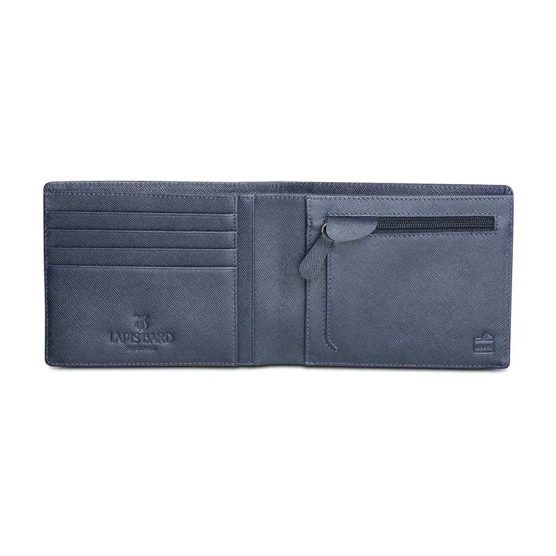 Lapis Bard Stanford Bi-Fold Wallet with Coin Pouch Blue