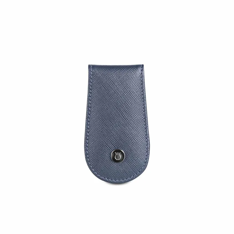 Lapis Bard Stanford Leather Magnetic Money Clip Blue