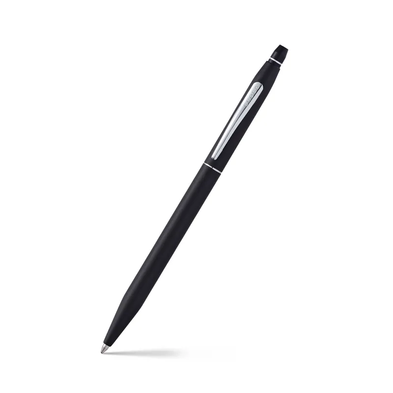 Cross Click Classic Black Ballpoint Pen With Chrome Trims