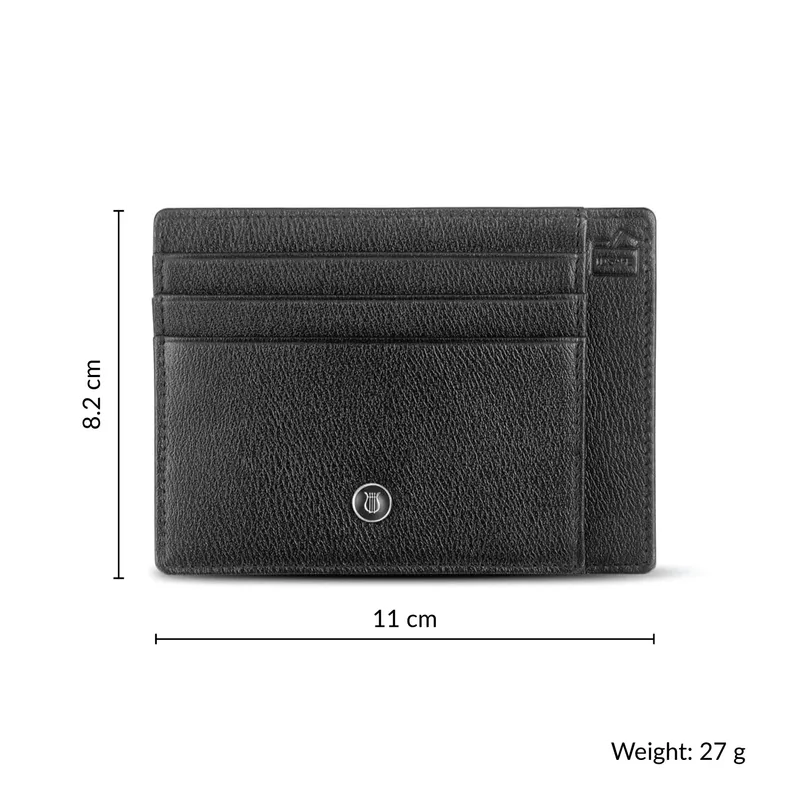 Lapis Bard Belgravia Credit Card Sleeve Black