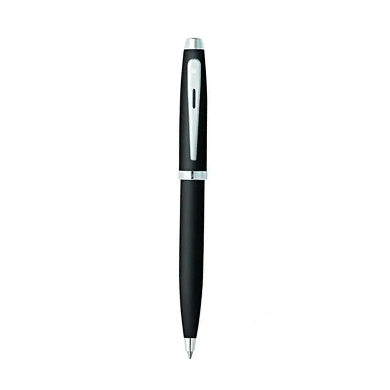 Sheaffer Gift Set 100 Ballpoint Pen with Business Card Holder  Matte Black with Chrome Trims