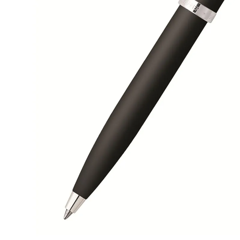 Sheaffer Gift Set 100 Ballpoint Pen with Business Card Holder  Matte Black with Chrome Trims