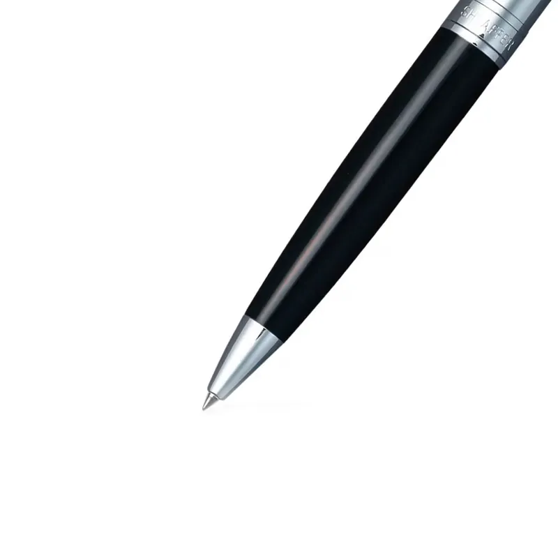 Sheaffer Gift Set 300 Ballpoint Pen with Business Card Holder  Glossy Black with Chrome Trims