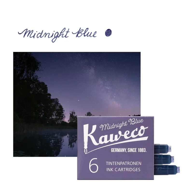 Kaweco Ink Cartridges Pack of 6 - Midnight Blue