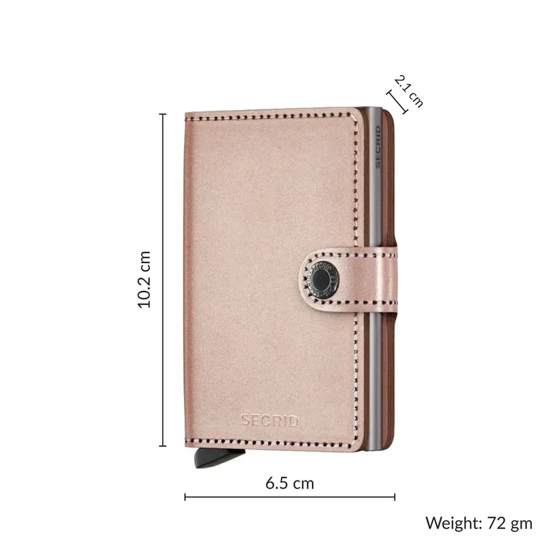 Secrid Miniwallet Metallic Rose